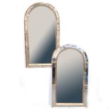 Near pair of alcove wall mirrors, late 20th century/ 21st century.