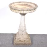 Concrete bird bath,