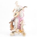 Meissen porcelain allegorical group, ‘Hearing’ from ‘The Senses’.