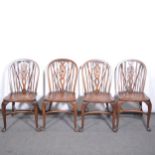 Thomas Glenister of High Wycombe set of four Windsor chairs.