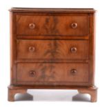 Apprentice piece mahogany chest of drawers