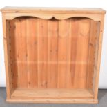 Pine open bookcase,