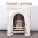 Victorian cast iron fireplace,