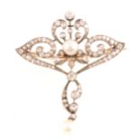 WITHDRAWN Diamond Belle Époque brooch, retailed by Gowland Brothers