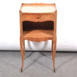 French kingwood bedside table