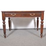 Victorian mahogany writing table,