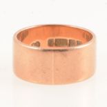 9 carat rose gold wedding band.