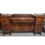 George III mahogany sideboard,