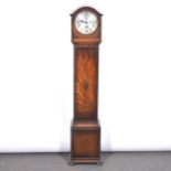 Oak grandmother clock,