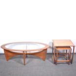 G Plan teak coffee table and two others