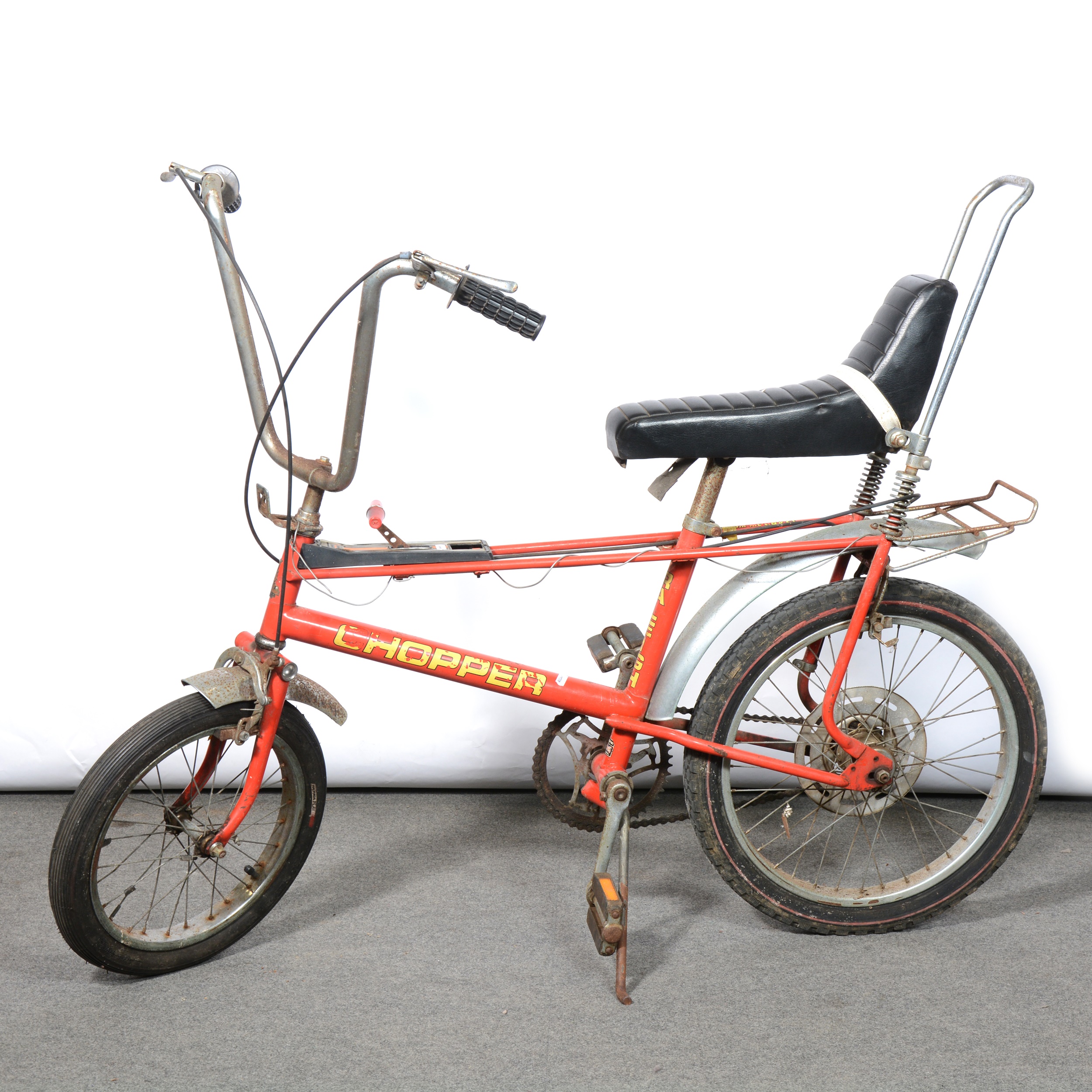 Raleigh Mk II 2 Chopper bike, original ‘Infra Red’ paintwork, t-shape gear stick.