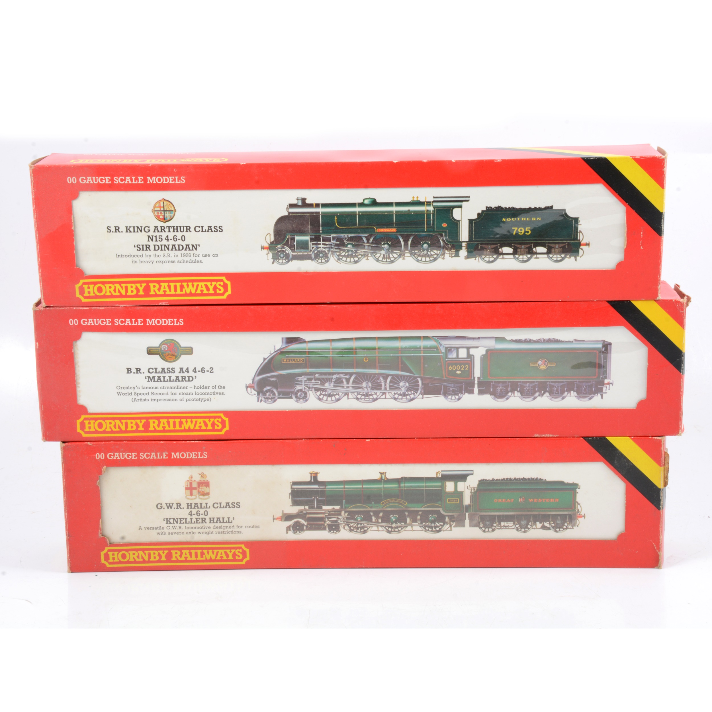 Three Hornby OO gauge white metal model locomotives, R761, R154, R350.