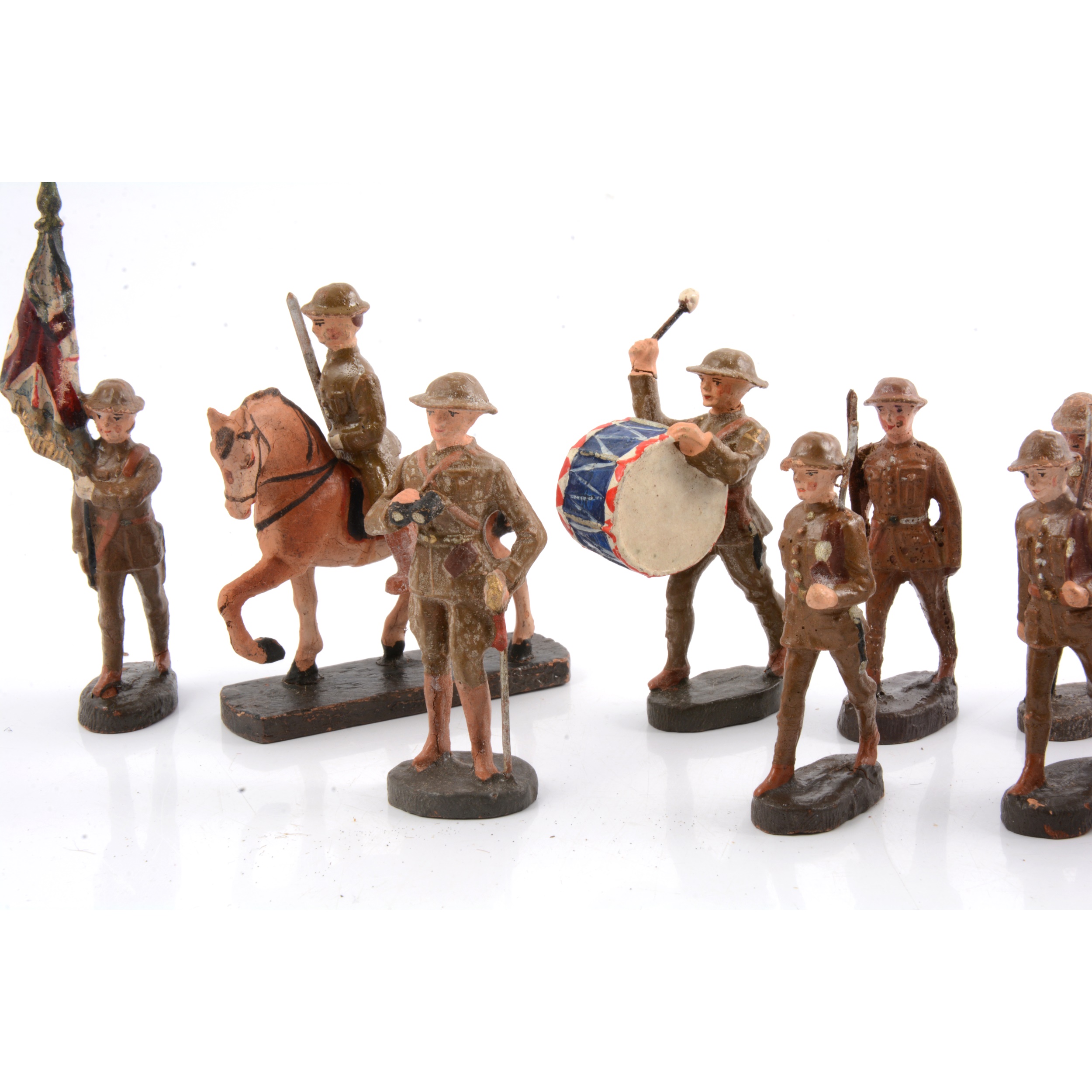 Hausser Elastolin WW1 model British soldiers - Image 3 of 3