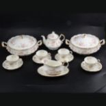 Paragon 'Victoriana Rose' china part dinner service, and Jackson & Gosling part teaset.