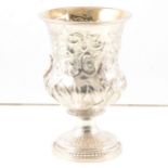 Victorian silver goblet, Charles Fox II, London 1838.