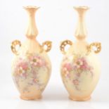 Pair of Continental earthenware vases