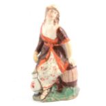Early Staffordshire pearlware figure, Washer Woman