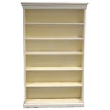 Painted pine bookcase