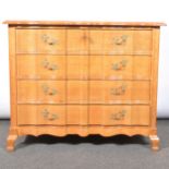 Oak chest of drawers,