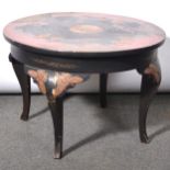 Chinese lacquered coffee table,