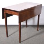 George III mahogany Pembroke table,