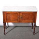 Edwardian mahogany washstand,