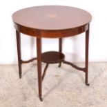 Late Victorian mahogany occasional table,