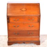 Late Victorian mahogany bureau,