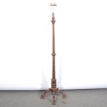 Oak standard lamp