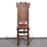 Oak hall chair