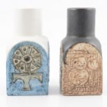 Two Troika pottery spice jars,