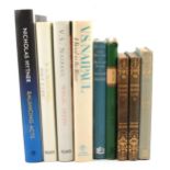 Small library of literary and poetical books, plus modern novels.