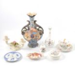 Japanese Satsuma vase, other decorative ceramics