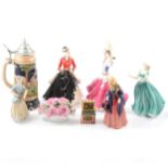 Royal Doulton and other figures and ceramics