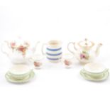 Royal Albert 'Old Country Roses' teaset, Royal Grafton coffee set, and other teasets.