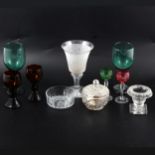 Edinburgh Crystal 'thistle' wine glasses, Stuart and other table glassware.