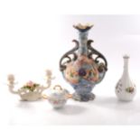 Japanese Satsuma vase, other decorative ceramics