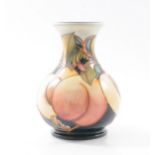 Moorcroft Pottery, a Queens Choice pattern vase