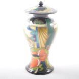 Moorcroft Pottery, 'Ryden Fields' a vase with cover, designed by Emma Bossons