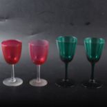 Quantity of cut and moulded glassware