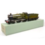 Hornby O gauge electric locomotive and tender, E220 Special, GW 4-4-0 'County of Bedford'