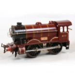 Hornby O gauge electric model railway locomotive, E120, LMS 0-4-0, 8712, maroon