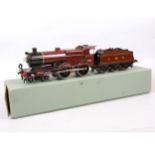 Hornby O gauge electric locomotive and tender, E220 Special, LMS 4-4-0, 'Compound' 1185 maroon