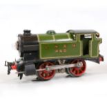 Hornby O gauge electric tank locomotive, LNER 0-4-0T, 460, green, 20v.