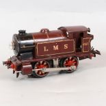 Hornby O gauge electric model railway locomotive, E120, LMS 0-4-0, 2115, maroon, 20v.
