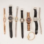 A collection of lady's fashion watches, silver Pulsar, Fossil, Guess DKNY.