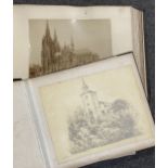 English School, 1820's, An album of sketches, and two albums of photographs,