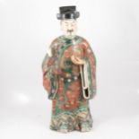 Large Chinese porcelain model of a sage,