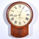 Victorian mahogany Norfolk type wall clock,