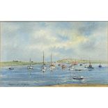 Brian Day, High Water, Brancaster Staithe, and John Tuck, Low Tide, Brancaster Staithe,